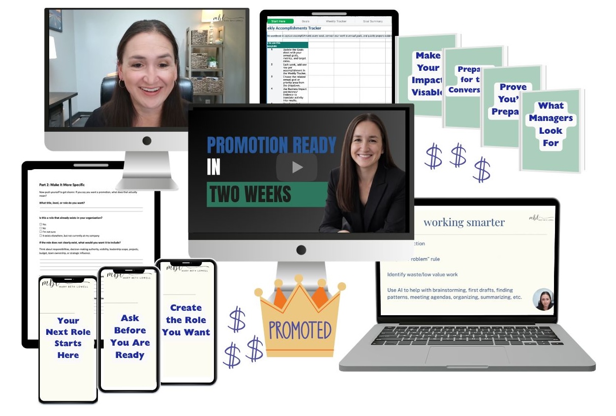 Promotion Ready in Two Weeks — A course for high-achieving women by Mary Beth Lowell